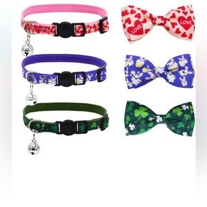 3pc Pet Collars Valentines 💘St Patrick’s ☘️Easter🐰New! Dog Cats Pet Holiday